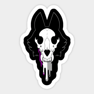 Skull Pride - Asexual Sticker